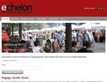 Tablet Screenshot of echelon-events.com